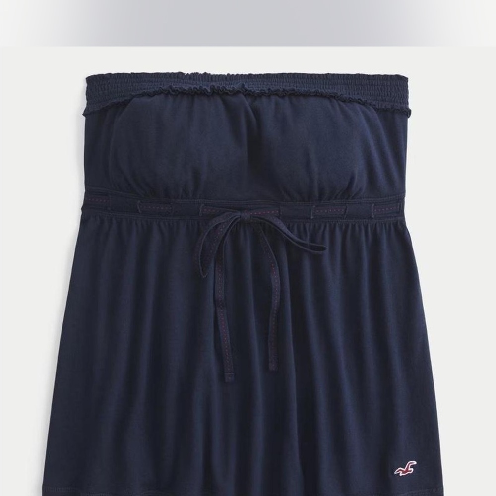 Hollister Dark Blue Strapless Dress